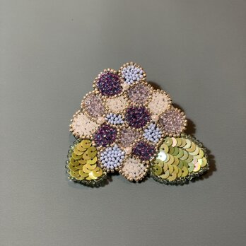 紫陽花のブローチ