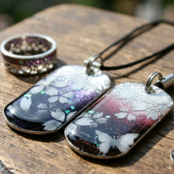 和柄 ペアネックレス 桜 伝統 職人 桜 さくら ペアアクセサリー 名入れ 手作り ハンドメイド プレゼント ギフト カップル