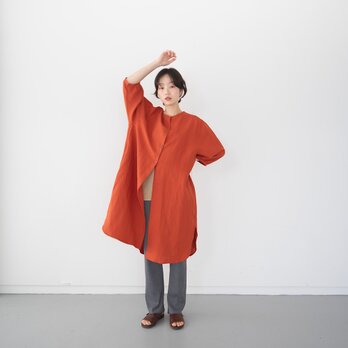 belgian linen shits one-piece/brick