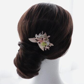 蕾花の髪飾り・浴衣髪飾り｜Uピン｜フェアリーピンク｜夏着物・着物