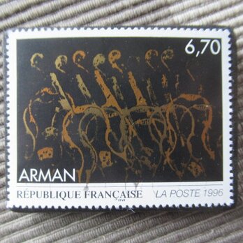 フランス　美術1996年　切手ブローチ11010