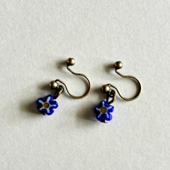 ノンホールピアス No.1235コバルトブルー
