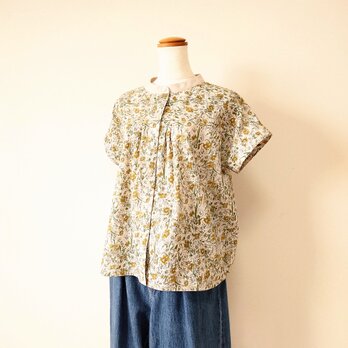 Dainty flowers  bulouse バンドスリーブ M~Lsize