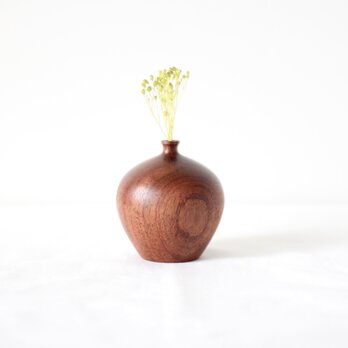木の一輪挿し&フラワー　Bubinga A