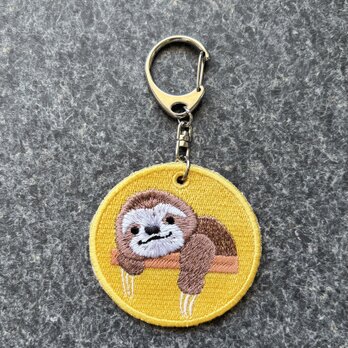 刺繍キーホルダー■ナマケモノ■