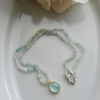 アクアマリンのネックレス Aquamaria