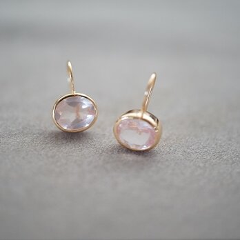 【colors】 18kgp candy pierce (ローズクオーツ）