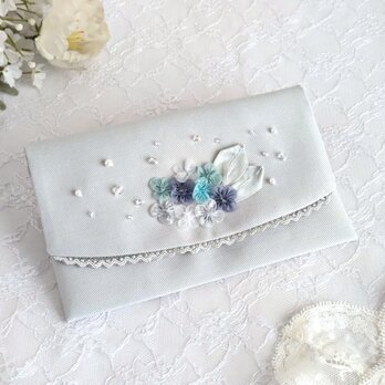 上品な紫陽花の懐紙入れ＊内ポケット付き