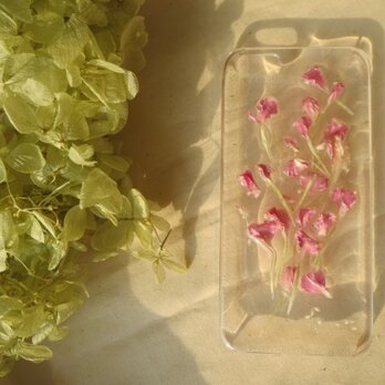 iPhone5 5s【立体的】ピンクフラワーの画像