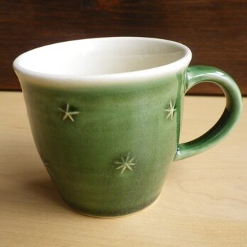 みどりの星模様カップ