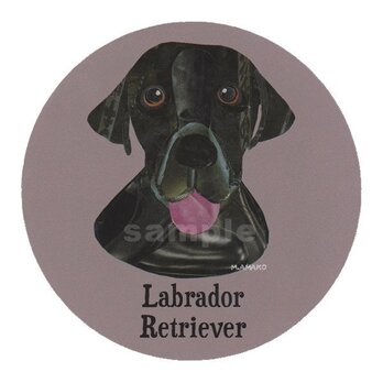 ラブラドール レトリバー/黒《犬種名ステッカー/大型犬》の画像