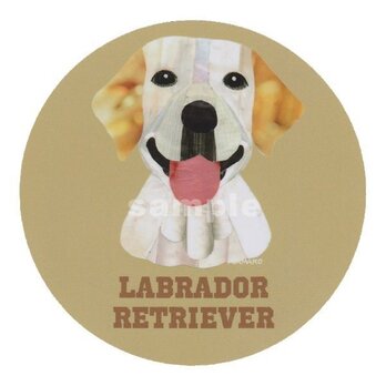 ラブラドール レトリバー /イエロー《犬種名ステッカー/大型犬》の画像