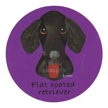 フラット コーテッド レトリバー《犬種名ステッカー/大型犬》の画像