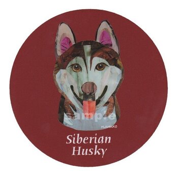 シベリアン ハスキー/レッド《犬種名ステッカー/中型犬》の画像