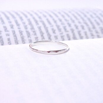 silver ring（シルバー槌目・華奢リング）の画像