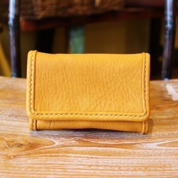 【KAZINO】鹿革ミニ財布(mustard)