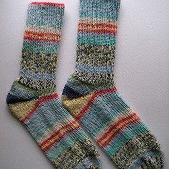 手編み靴下【フンデルトヴァッサー2101】の画像