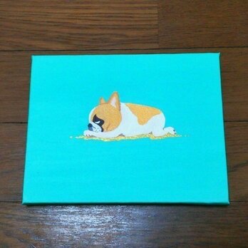 ＊フレンチブルドッグ＊フォーンパイド＊アクリル画＊