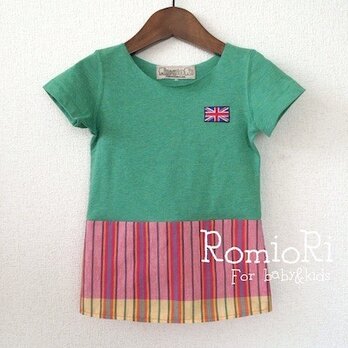 RomioRi＊ベビー＆キッズ＊チェックTSワンピ