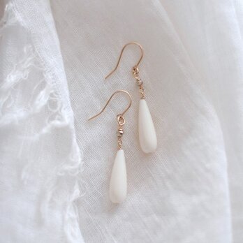 ボーンとパイライトのピアス #ecp