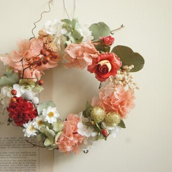 パリジェンヌの花冠風リース