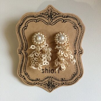 クラゲピアス　しろ