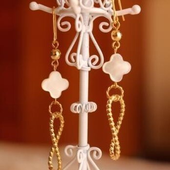 ピアス(イヤリング可)* shell+hoop*