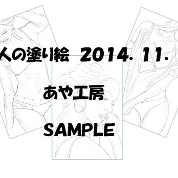 大人の塗り絵2014/11.01(POST CARD)の画像