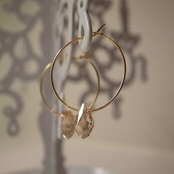 swarovski hoop earringsの画像