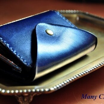 革の宝石・ルガトー・コインキャッチャー財布（紺）の画像