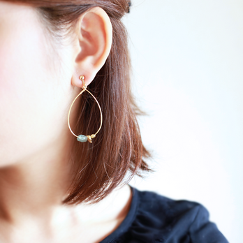 【人気です】ピアス&イヤリング giulia［アパタイト］