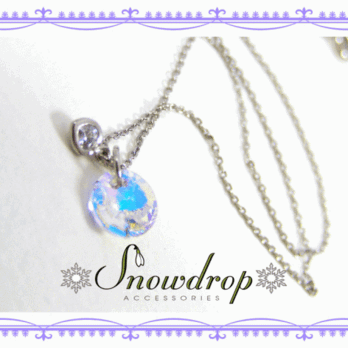 SALE☆ハートジルコニア×Swarovski necklessの画像