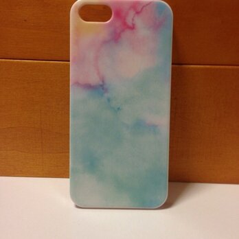 iPhone5/5sケース ピンクブルーの画像