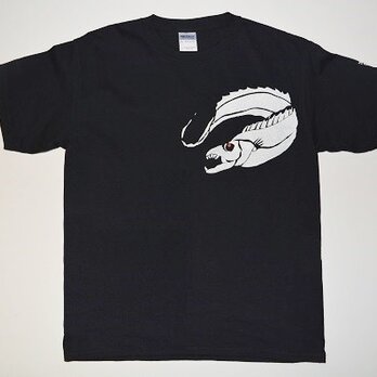 太刀魚、ウツボＴシャツ, 送料無料、メンズ半袖Tシャツ、魚、釣りの画像
