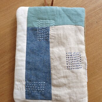 なべつかみ blue&green