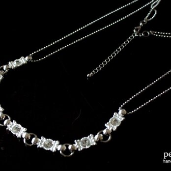 *silver bijou necklace nn56*の画像
