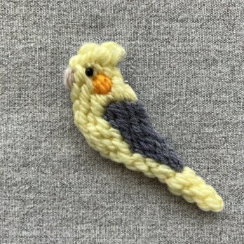 オカメインコ＊ブローチの画像