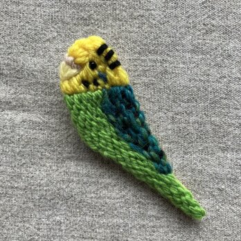 セキセイインコ＊ブローチの画像