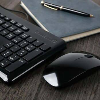 漆マウス　黒　プレーン