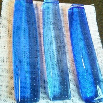 カトラリーレスト　3こ（ブルー）bubble