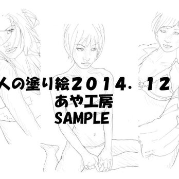 大人の塗り絵2014/12.01(POST CARD)の画像