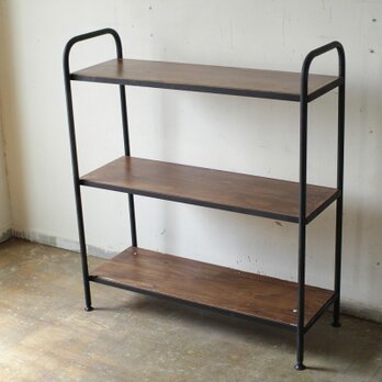 アイアンシェルフ／鉄と木の棚
