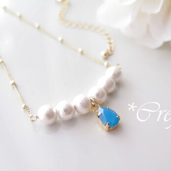 sold:pearl pearl*bridge necklaceの画像