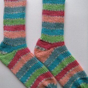 手編み靴下【アドミラール　Rドルック 1765】の画像