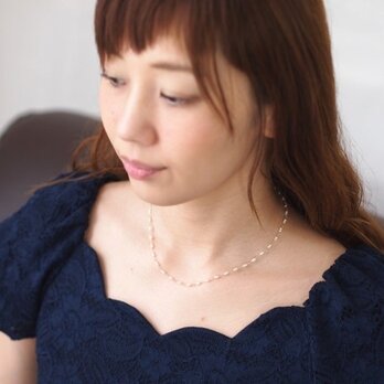 極小・けしつぶパールネックレス　２