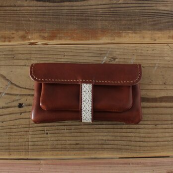fille-wallet チョコ（杤木レザー財布）