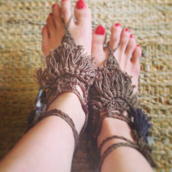 barefoot sandal(kahki)の画像