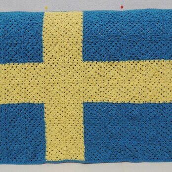 夏糸のスウェーデン国旗のブランケットの画像
