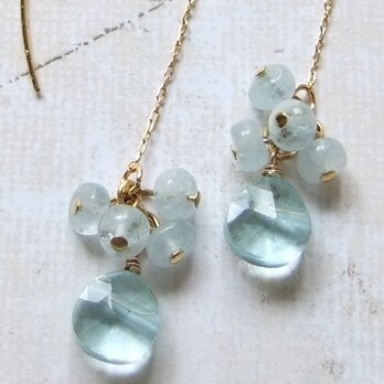 天然石ブルートパーズアメリカンピアス