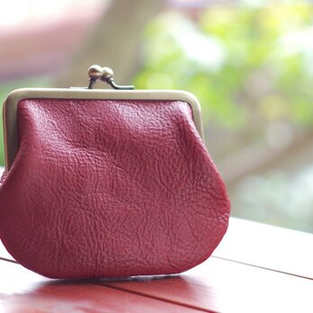 ヌメ革がま口 角型